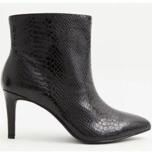 Torrid boots snakeskin 3” heel 5” shaft wide width size 10 wide 10W